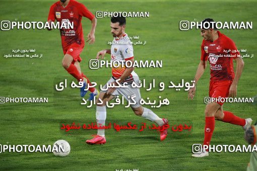 1537065, Tehran, Iran, Iran Football Pro League، Persian Gulf Cup، Week 25، Second Leg، Persepolis 1 v 0 Foulad Khouzestan on 2020/07/18 at Azadi Stadium