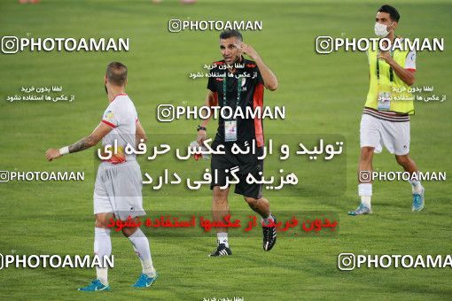 1537051, Tehran, Iran, Iran Football Pro League، Persian Gulf Cup، Week 25، Second Leg، Persepolis 1 v 0 Foulad Khouzestan on 2020/07/18 at Azadi Stadium