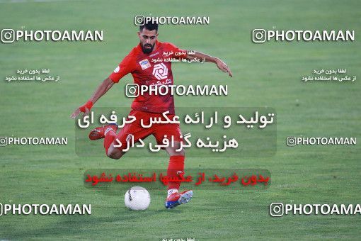 1536960, Tehran, Iran, Iran Football Pro League، Persian Gulf Cup، Week 25، Second Leg، Persepolis 1 v 0 Foulad Khouzestan on 2020/07/18 at Azadi Stadium