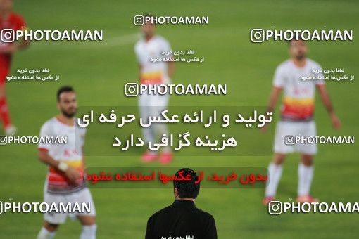 1536813, Tehran, Iran, Iran Football Pro League، Persian Gulf Cup، Week 25، Second Leg، Persepolis 1 v 0 Foulad Khouzestan on 2020/07/18 at Azadi Stadium