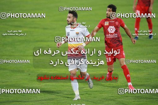 1537088, Tehran, Iran, Iran Football Pro League، Persian Gulf Cup، Week 25، Second Leg، Persepolis 1 v 0 Foulad Khouzestan on 2020/07/18 at Azadi Stadium