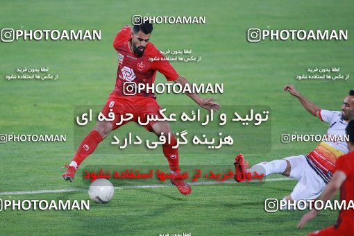 1537056, Tehran, Iran, Iran Football Pro League، Persian Gulf Cup، Week 25، Second Leg، Persepolis 1 v 0 Foulad Khouzestan on 2020/07/18 at Azadi Stadium