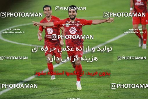 1536978, Tehran, Iran, Iran Football Pro League، Persian Gulf Cup، Week 25، Second Leg، Persepolis 1 v 0 Foulad Khouzestan on 2020/07/18 at Azadi Stadium