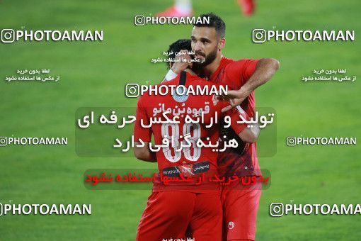 1537041, Tehran, Iran, Iran Football Pro League، Persian Gulf Cup، Week 25، Second Leg، Persepolis 1 v 0 Foulad Khouzestan on 2020/07/18 at Azadi Stadium
