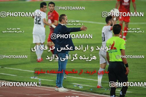 1536969, Tehran, Iran, Iran Football Pro League، Persian Gulf Cup، Week 25، Second Leg، Persepolis 1 v 0 Foulad Khouzestan on 2020/07/18 at Azadi Stadium