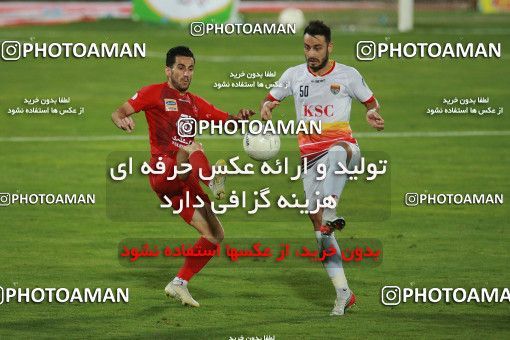 1536993, Tehran, Iran, Iran Football Pro League، Persian Gulf Cup، Week 25، Second Leg، Persepolis 1 v 0 Foulad Khouzestan on 2020/07/18 at Azadi Stadium