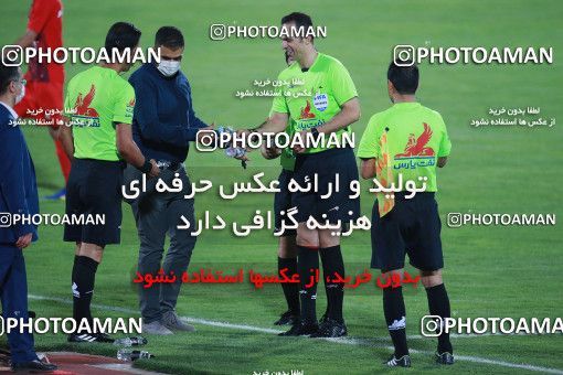 1537062, Tehran, Iran, Iran Football Pro League، Persian Gulf Cup، Week 25، Second Leg، Persepolis 1 v 0 Foulad Khouzestan on 2020/07/18 at Azadi Stadium