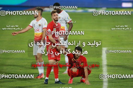 1537010, Tehran, Iran, Iran Football Pro League، Persian Gulf Cup، Week 25، Second Leg، Persepolis 1 v 0 Foulad Khouzestan on 2020/07/18 at Azadi Stadium