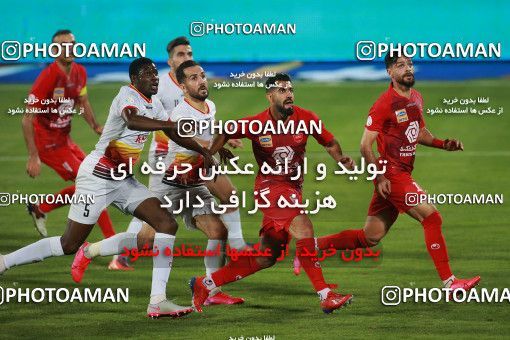 1537067, Tehran, Iran, Iran Football Pro League، Persian Gulf Cup، Week 25، Second Leg، Persepolis 1 v 0 Foulad Khouzestan on 2020/07/18 at Azadi Stadium