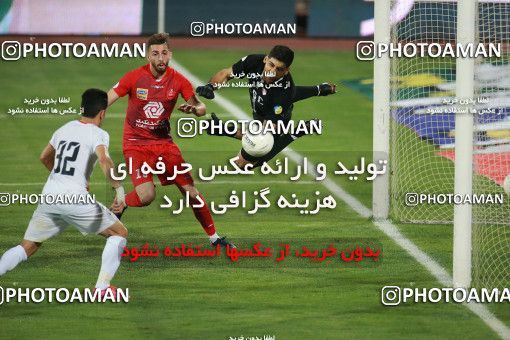 1536803, Tehran, Iran, Iran Football Pro League، Persian Gulf Cup، Week 25، Second Leg، Persepolis 1 v 0 Foulad Khouzestan on 2020/07/18 at Azadi Stadium