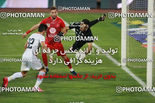 1536812, Tehran, Iran, Iran Football Pro League، Persian Gulf Cup، Week 25، Second Leg، Persepolis 1 v 0 Foulad Khouzestan on 2020/07/18 at Azadi Stadium