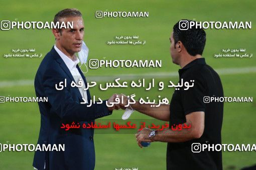 1537084, Tehran, Iran, Iran Football Pro League، Persian Gulf Cup، Week 25، Second Leg، Persepolis 1 v 0 Foulad Khouzestan on 2020/07/18 at Azadi Stadium