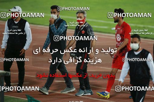 1537074, Tehran, Iran, Iran Football Pro League، Persian Gulf Cup، Week 25، Second Leg، Persepolis 1 v 0 Foulad Khouzestan on 2020/07/18 at Azadi Stadium