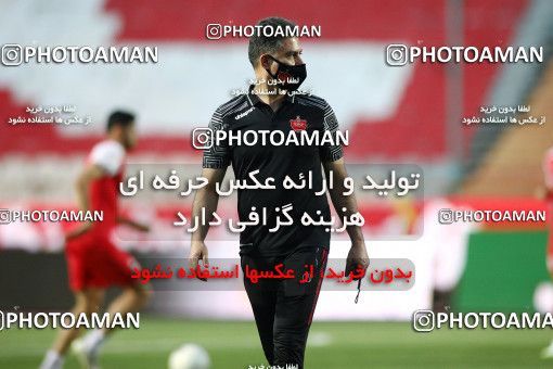 1719175, Tehran, Iran, Iran Football Pro League، Persian Gulf Cup، Week 25، Second Leg، Persepolis 1 v 0 Foulad Khouzestan on 2020/07/18 at Azadi Stadium