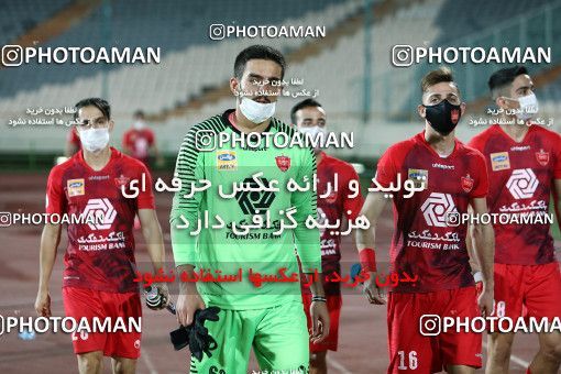 1719233, Tehran, Iran, Iran Football Pro League، Persian Gulf Cup، Week 25، Second Leg، Persepolis 1 v 0 Foulad Khouzestan on 2020/07/18 at Azadi Stadium