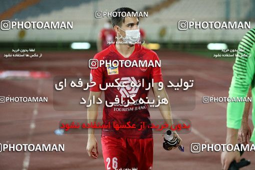 1719310, Tehran, Iran, Iran Football Pro League، Persian Gulf Cup، Week 25، Second Leg، Persepolis 1 v 0 Foulad Khouzestan on 2020/07/18 at Azadi Stadium