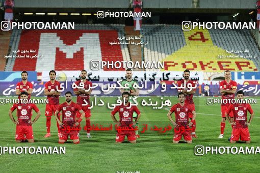 1719256, Tehran, Iran, Iran Football Pro League، Persian Gulf Cup، Week 25، Second Leg، Persepolis 1 v 0 Foulad Khouzestan on 2020/07/18 at Azadi Stadium