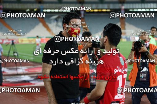 1719317, Tehran, Iran, Iran Football Pro League، Persian Gulf Cup، Week 25، Second Leg، Persepolis 1 v 0 Foulad Khouzestan on 2020/07/18 at Azadi Stadium