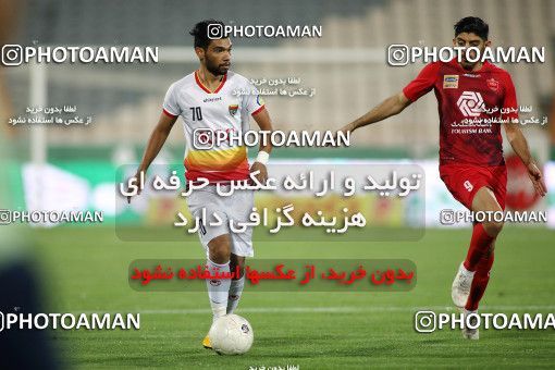 1719269, Tehran, Iran, Iran Football Pro League، Persian Gulf Cup، Week 25، Second Leg، Persepolis 1 v 0 Foulad Khouzestan on 2020/07/18 at Azadi Stadium