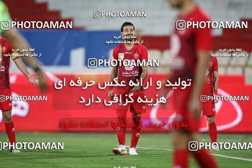 1719308, Tehran, Iran, Iran Football Pro League، Persian Gulf Cup، Week 25، Second Leg، Persepolis 1 v 0 Foulad Khouzestan on 2020/07/18 at Azadi Stadium