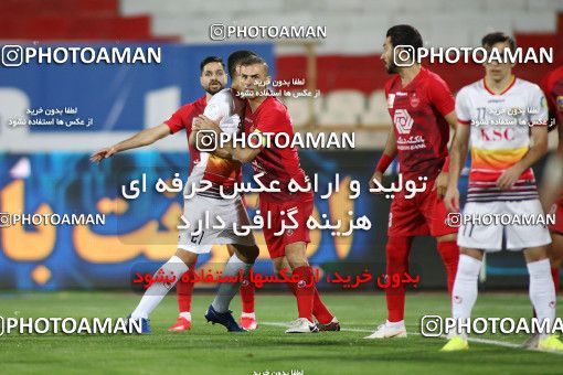 1719316, Tehran, Iran, Iran Football Pro League، Persian Gulf Cup، Week 25، Second Leg، Persepolis 1 v 0 Foulad Khouzestan on 2020/07/18 at Azadi Stadium