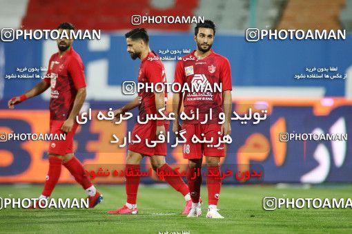 1719227, Tehran, Iran, Iran Football Pro League، Persian Gulf Cup، Week 25، Second Leg، Persepolis 1 v 0 Foulad Khouzestan on 2020/07/18 at Azadi Stadium