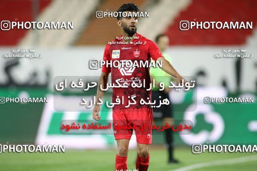 1719329, Tehran, Iran, Iran Football Pro League، Persian Gulf Cup، Week 25، Second Leg، Persepolis 1 v 0 Foulad Khouzestan on 2020/07/18 at Azadi Stadium