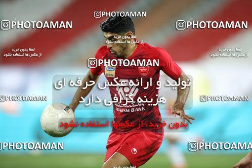1719241, Tehran, Iran, Iran Football Pro League، Persian Gulf Cup، Week 25، Second Leg، Persepolis 1 v 0 Foulad Khouzestan on 2020/07/18 at Azadi Stadium