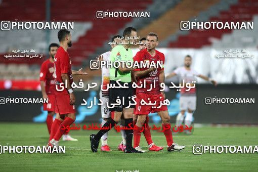 1719249, Tehran, Iran, Iran Football Pro League، Persian Gulf Cup، Week 25، Second Leg، Persepolis 1 v 0 Foulad Khouzestan on 2020/07/18 at Azadi Stadium