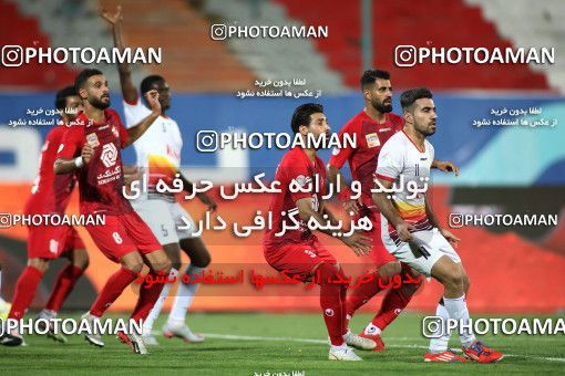 1719205, Tehran, Iran, Iran Football Pro League، Persian Gulf Cup، Week 25، Second Leg، Persepolis 1 v 0 Foulad Khouzestan on 2020/07/18 at Azadi Stadium