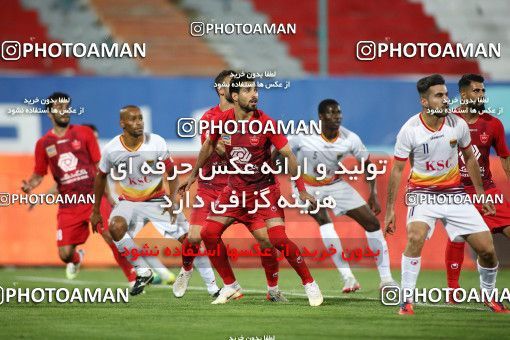 1719286, Tehran, Iran, Iran Football Pro League، Persian Gulf Cup، Week 25، Second Leg، Persepolis 1 v 0 Foulad Khouzestan on 2020/07/18 at Azadi Stadium
