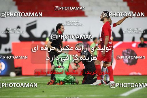 1719326, Tehran, Iran, Iran Football Pro League، Persian Gulf Cup، Week 25، Second Leg، Persepolis 1 v 0 Foulad Khouzestan on 2020/07/18 at Azadi Stadium