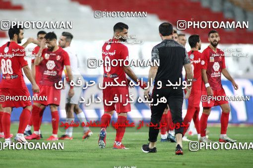 1719170, Tehran, Iran, Iran Football Pro League، Persian Gulf Cup، Week 25، Second Leg، Persepolis 1 v 0 Foulad Khouzestan on 2020/07/18 at Azadi Stadium