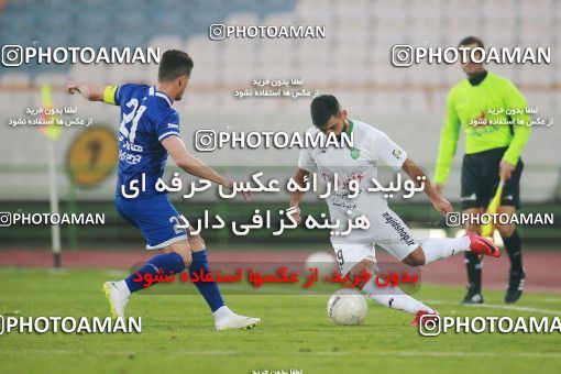 1539965, Tehran, , لیگ برتر فوتبال ایران، Persian Gulf Cup، Week 3، First Leg، Esteghlal 1 v 0 Mashin Sazi Tabriz on 2020/11/25 at Azadi Stadium