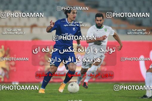 1540115, Tehran, , لیگ برتر فوتبال ایران، Persian Gulf Cup، Week 3، First Leg، Esteghlal 1 v 0 Mashin Sazi Tabriz on 2020/11/25 at Azadi Stadium