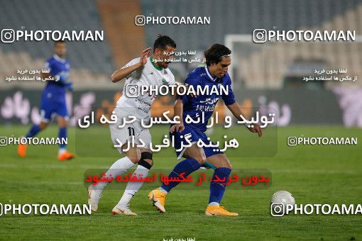 1707501, Tehran, , لیگ برتر فوتبال ایران، Persian Gulf Cup، Week 3، First Leg، Esteghlal 1 v 0 Mashin Sazi Tabriz on 2020/11/25 at Azadi Stadium