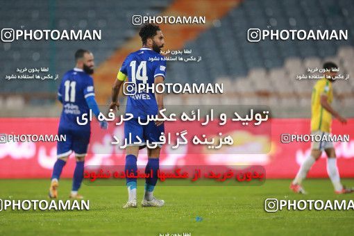 1541052, Tehran, , لیگ برتر فوتبال ایران، Persian Gulf Cup، Week 5، First Leg، Esteghlal 1 v 1 Sanat Naft Abadan on 2020/12/07 at Azadi Stadium