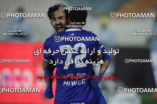 1557212, Tehran, , لیگ برتر فوتبال ایران، Persian Gulf Cup، Week 5، First Leg، Esteghlal 1 v 1 Sanat Naft Abadan on 2020/12/07 at Azadi Stadium