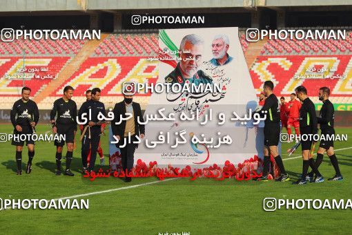 1553141, Tehran, Iran, لیگ برتر فوتبال ایران، Persian Gulf Cup، Week 6، First Leg، Persepolis 1 v 1 Zob Ahan Esfahan on 2020/12/31 at Azadi Stadium