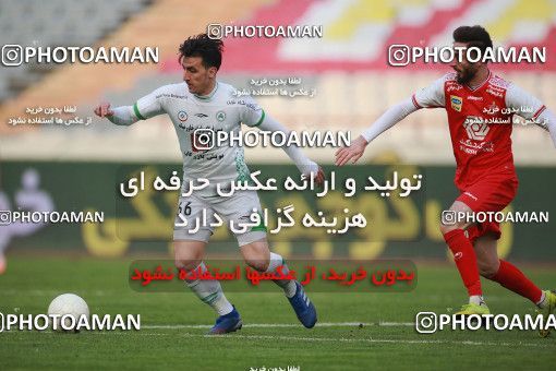 1548315, Tehran, Iran, لیگ برتر فوتبال ایران، Persian Gulf Cup، Week 6، First Leg، Persepolis 1 v 1 Zob Ahan Esfahan on 2020/12/31 at Azadi Stadium
