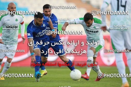 1549368, Tehran, , لیگ برتر فوتبال ایران، Persian Gulf Cup، Week 10، First Leg، Esteghlal 2 v 0 Aluminium Arak on 2021/01/04 at Azadi Stadium