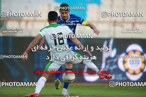 1549212, Tehran, , لیگ برتر فوتبال ایران، Persian Gulf Cup، Week 10، First Leg، Esteghlal 2 v 0 Aluminium Arak on 2021/01/04 at Azadi Stadium