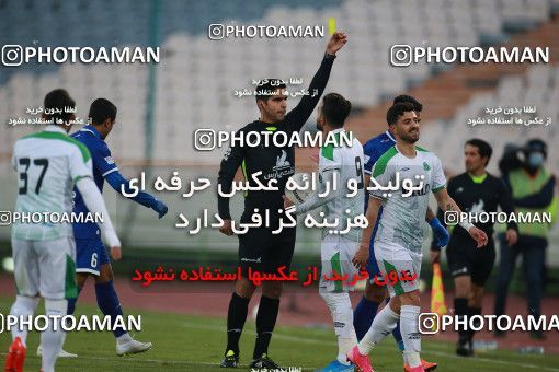 1549223, Tehran, , لیگ برتر فوتبال ایران، Persian Gulf Cup، Week 10، First Leg، Esteghlal 2 v 0 Aluminium Arak on 2021/01/04 at Azadi Stadium