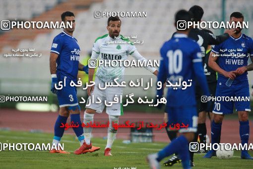 1549372, Tehran, , لیگ برتر فوتبال ایران، Persian Gulf Cup، Week 10، First Leg، Esteghlal 2 v 0 Aluminium Arak on 2021/01/04 at Azadi Stadium