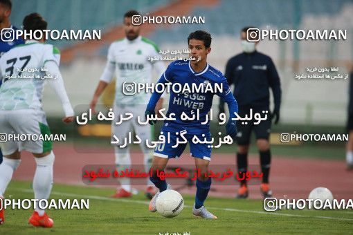 1549401, Tehran, , لیگ برتر فوتبال ایران، Persian Gulf Cup، Week 10، First Leg، Esteghlal 2 v 0 Aluminium Arak on 2021/01/04 at Azadi Stadium