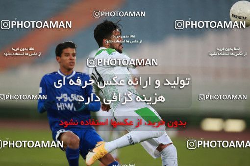 1549256, Tehran, , لیگ برتر فوتبال ایران، Persian Gulf Cup، Week 10، First Leg، Esteghlal 2 v 0 Aluminium Arak on 2021/01/04 at Azadi Stadium
