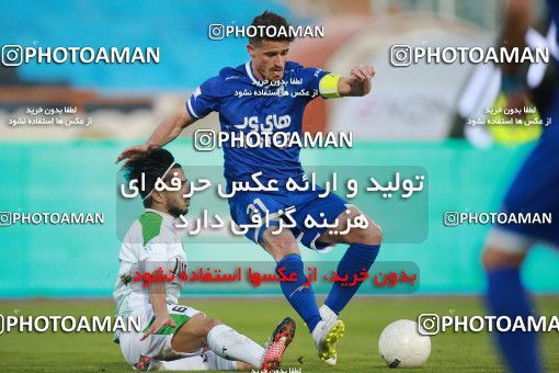 1549352, Tehran, , لیگ برتر فوتبال ایران، Persian Gulf Cup، Week 10، First Leg، Esteghlal 2 v 0 Aluminium Arak on 2021/01/04 at Azadi Stadium