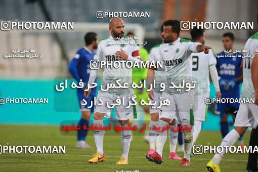 1549434, Tehran, , لیگ برتر فوتبال ایران، Persian Gulf Cup، Week 10، First Leg، Esteghlal 2 v 0 Aluminium Arak on 2021/01/04 at Azadi Stadium