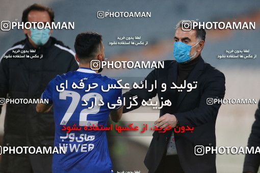 1549523, Tehran, , لیگ برتر فوتبال ایران، Persian Gulf Cup، Week 10، First Leg، Esteghlal 2 v 0 Aluminium Arak on 2021/01/04 at Azadi Stadium