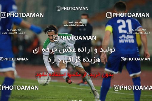1549463, Tehran, , لیگ برتر فوتبال ایران، Persian Gulf Cup، Week 10، First Leg، Esteghlal 2 v 0 Aluminium Arak on 2021/01/04 at Azadi Stadium